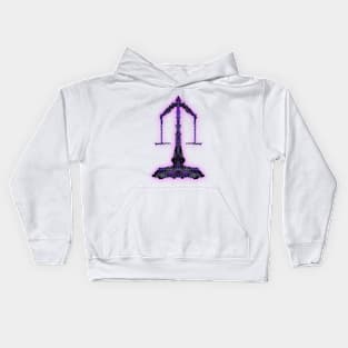 Libra 2c Eggplant Kids Hoodie